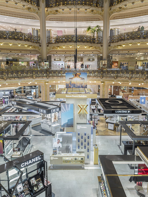 Photo made for Maison Francis Kurkdjian at Galeries Lafayette Haussmann.