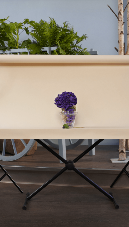 Shooting of still life photos capturing bouquets of seasonal flowers