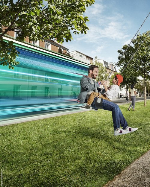 An eco-friendly campaign shot for RATP and HAVAS in Austin, Strasbourg and Paris by local photographers