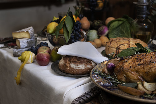 Photo culinaire prise au Château de Villandry pour célébrer 500 ans de la Renaissance en France.