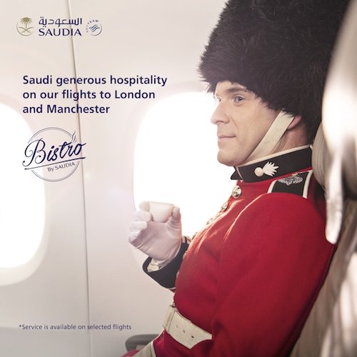 Photo shot for Saudia Airlines in London