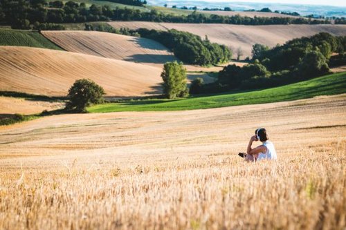 Photo de paysage shooté pour une campagne d'affichage nationale pour Bouygues Telecom