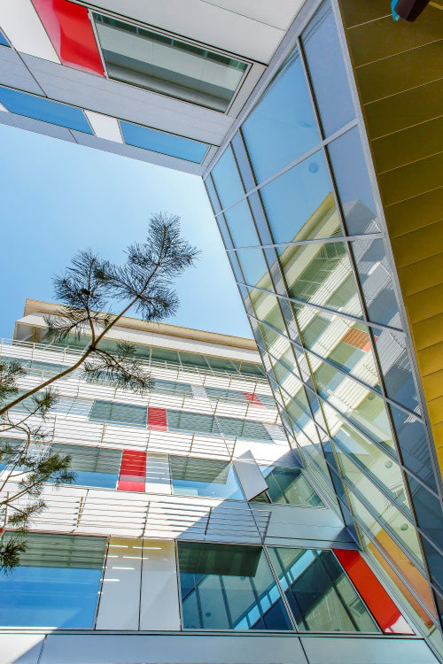Real estate photos produced for our client SCPI Voisin Atland, capturing architectural details.