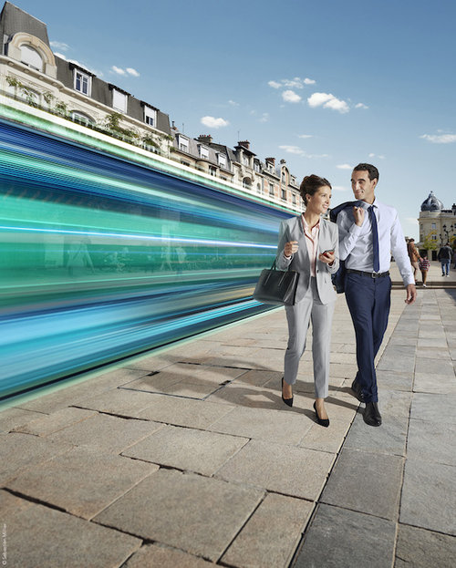 Green campaign shot for RATP - HAVAS, produced by local photographers in Austin, Strasbourg, and Paris