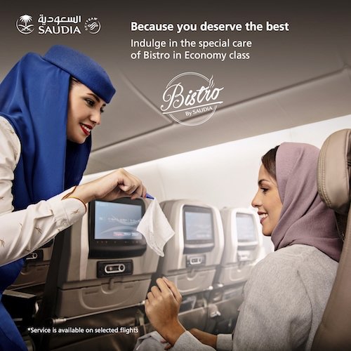 Advertising photo shot in London for Saudia Airlines